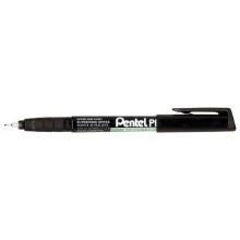 Pentel NMF50-AO Super Thinline Permanent Marker - Black (Pack of 12)