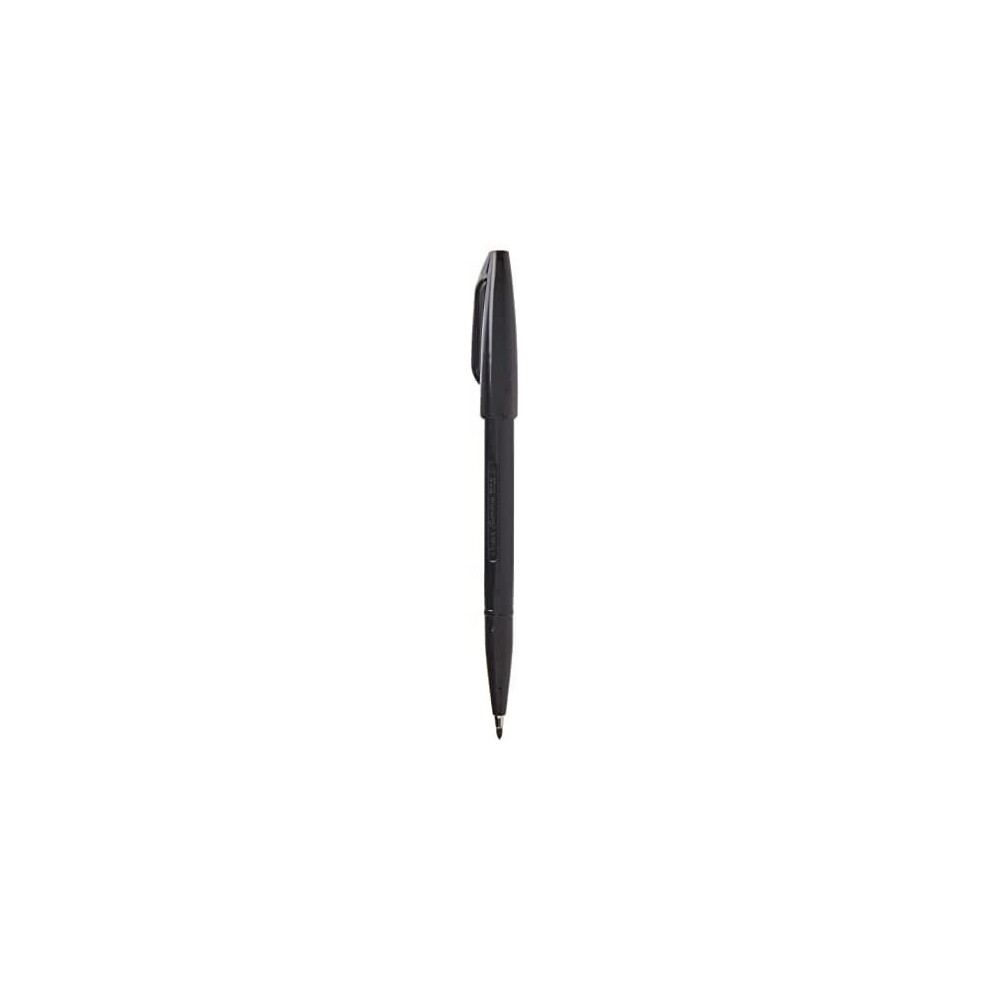 Pentel Sign Pen, Fiber-Tipped, Black Ink, Box of 12 (S520-A)