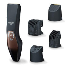 Beurer HR 4000 Beard Styler, Beard Trimmer with 4 Attachments for Trimming and Shaving, with Stainless Steel Blade, Li-Ion Battery and Quick Char