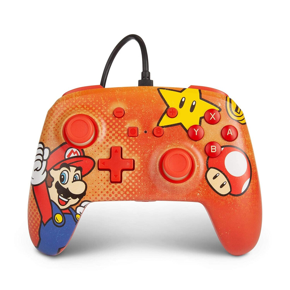 Powera Mario Vintage Wired Nintendo Switch Controller 617885024450