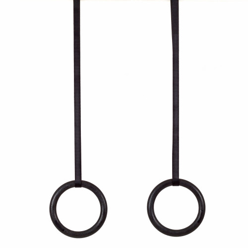 Indoors Outdoors Gymnastic Rings with Adjustable Straps 1