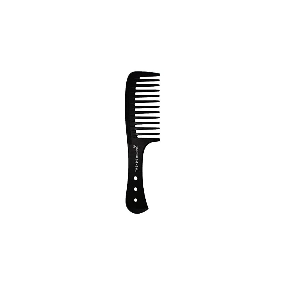 Trende Essentials Wide Tooth Comb 1 Pc - Detangler And Heat Resistant With Proper Ventilation-Especially Designed For Wet Curly Hair With Suitabl