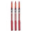 Pilot Penna Rollerball Extra Fine Pilot BX V5 Rosso 0.5mm Punta 0.3mm (Confezione da 3) 1