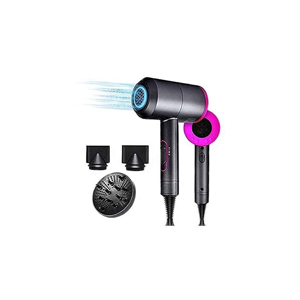 Jooayou Professional Hair Dryer 2000W Fast Dry Negative Ions Hair Blow Temperature Hairdryer with Diffuser Hairdryer with 2 Speeds, 3 Heating and