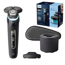 Philips Shaver Series 9000 Wet and Dry Electric Shaver with SkinIQ (Model S9986/63), Black