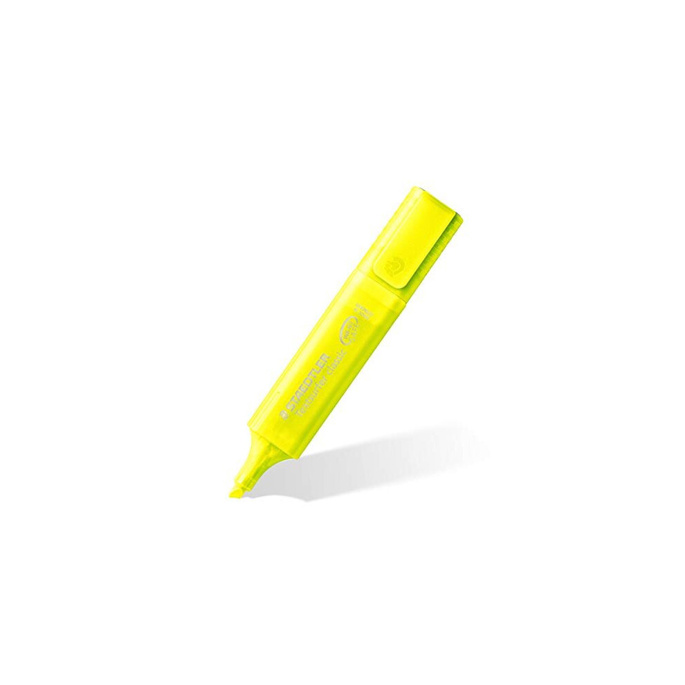 STAEDTLER 364-1P WP4 Yellow Highlighter Textsurfer Classic, Pack of 4