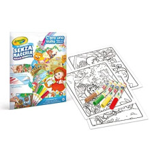 Crayola - Color Wonder-Coloring Set with 18 Pages 5 Markers Without Spot, Subject Once Up: Fairy Tales to Color, 75-7142