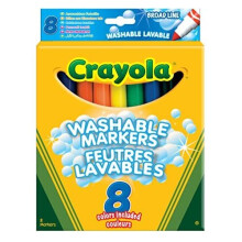 Crayola - 8 Broadline Washable Markers