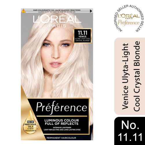 L’Oréal Paris L'Oreal Preference Permanent Hair Colour 11.11 UltraLightCrystalBlonde 1