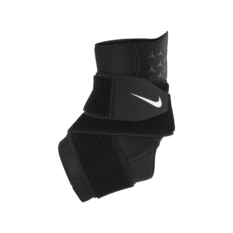 Nike Black/White Pro Ankle Strap Sleeve / (White) Xl