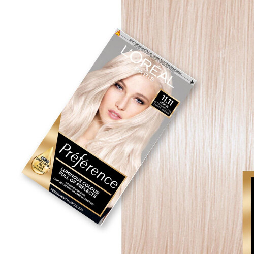 L’Oréal Paris L'Oreal Preference Permanent Hair Colour 11.11 UltraLightCrystalBlonde 2