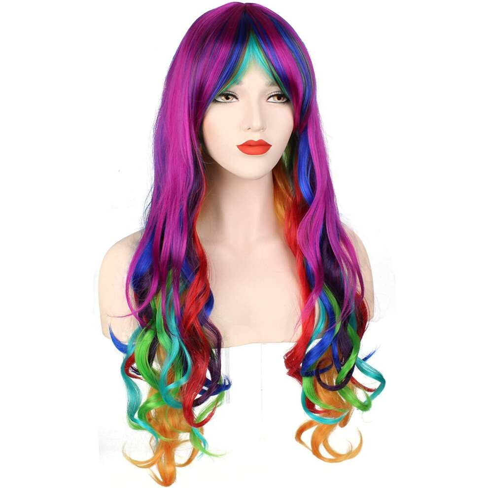 Rainbow wig best sale cosplay