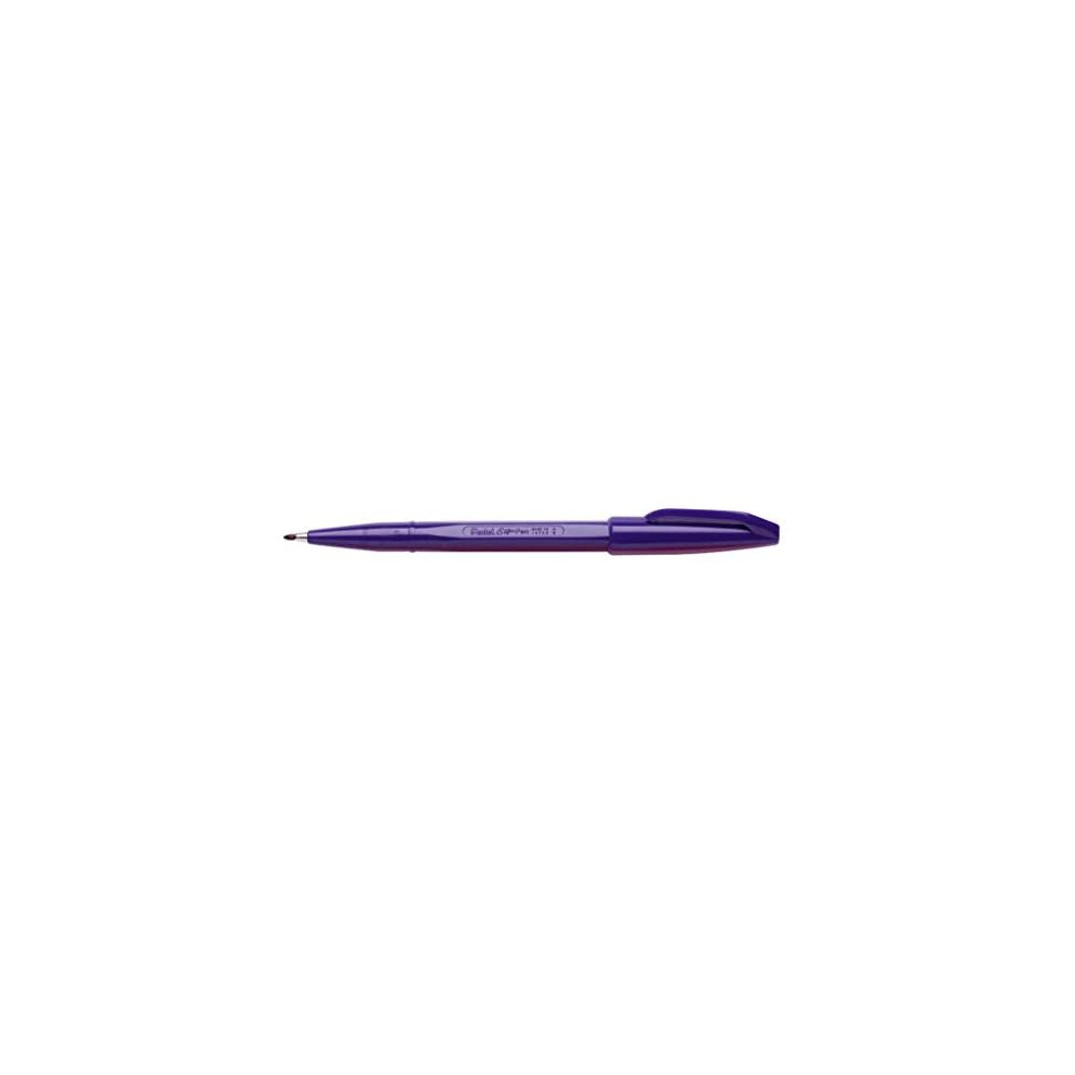 Pentel Sign Pen Fine Felt-Tipped Pens, Pack of 12 pens, Violet Ink