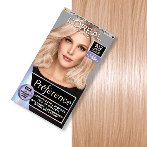 L’Oréal Paris L'Oreal Paris Permanent Hair Colour, 9.12 Light Ash Beige Blonde 1