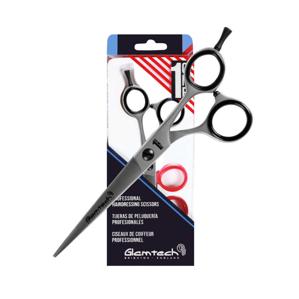 Glamtech One Ergo Student Barber Hairdressing Scissors In Stainless - 5.5 Inch
