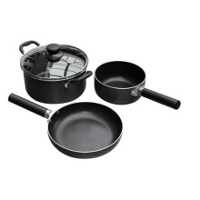 3 Piece Induction Pan Set | Nests to Save Space | Outdoor Revolution