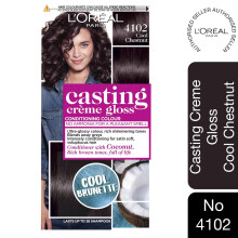 L'Oreal Casting Creme Gloss Semi-Permanent Hair Dye 4102 Cool Chestnut