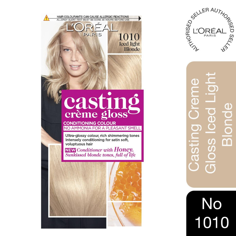 L’oréal Paris L'oreal Casting Creme Gloss Semi Permanent Hair Dye, 1010 Iced Blonde Gold