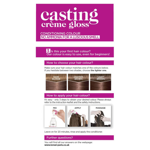 L’Oréal Paris L'Oreal Casting Creme Gloss Semi-Permanent Hair Dye 4102 Cool Chestnut 2