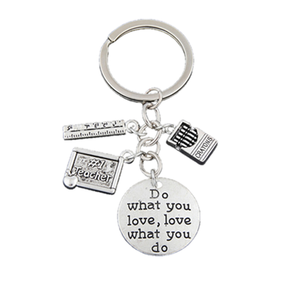 (Do What You Love) Teacher Graduation Inspirational Keyring