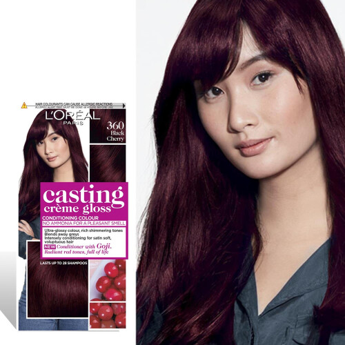 L’Oréal Paris L'Oreal Casting Creme Gloss Semi Permanent Hair Dye, 360 Black Cherry 2