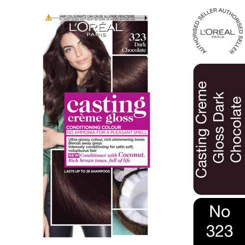 L’Oréal Paris L'Oreal Casting Creme Gloss Semi Permanent Hair Dye, 323 DarkChocolate 1