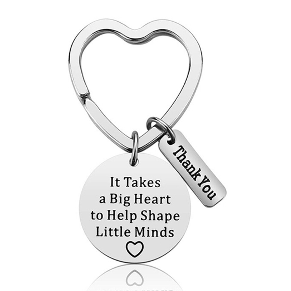 (Little minds) Heart Shaped Thank You Teacher Keyring