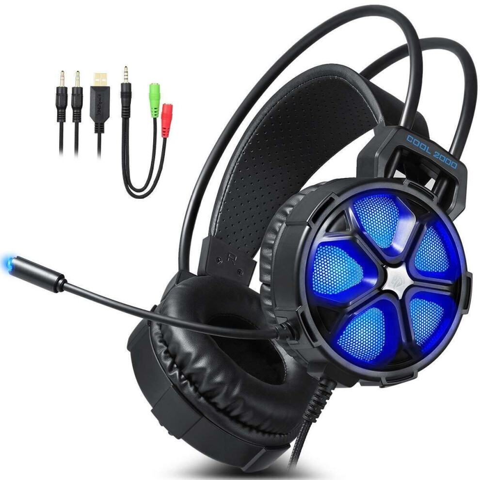 Gaming Headset, Over Ear Stereo Gaming Headphone With Mic 759321850411