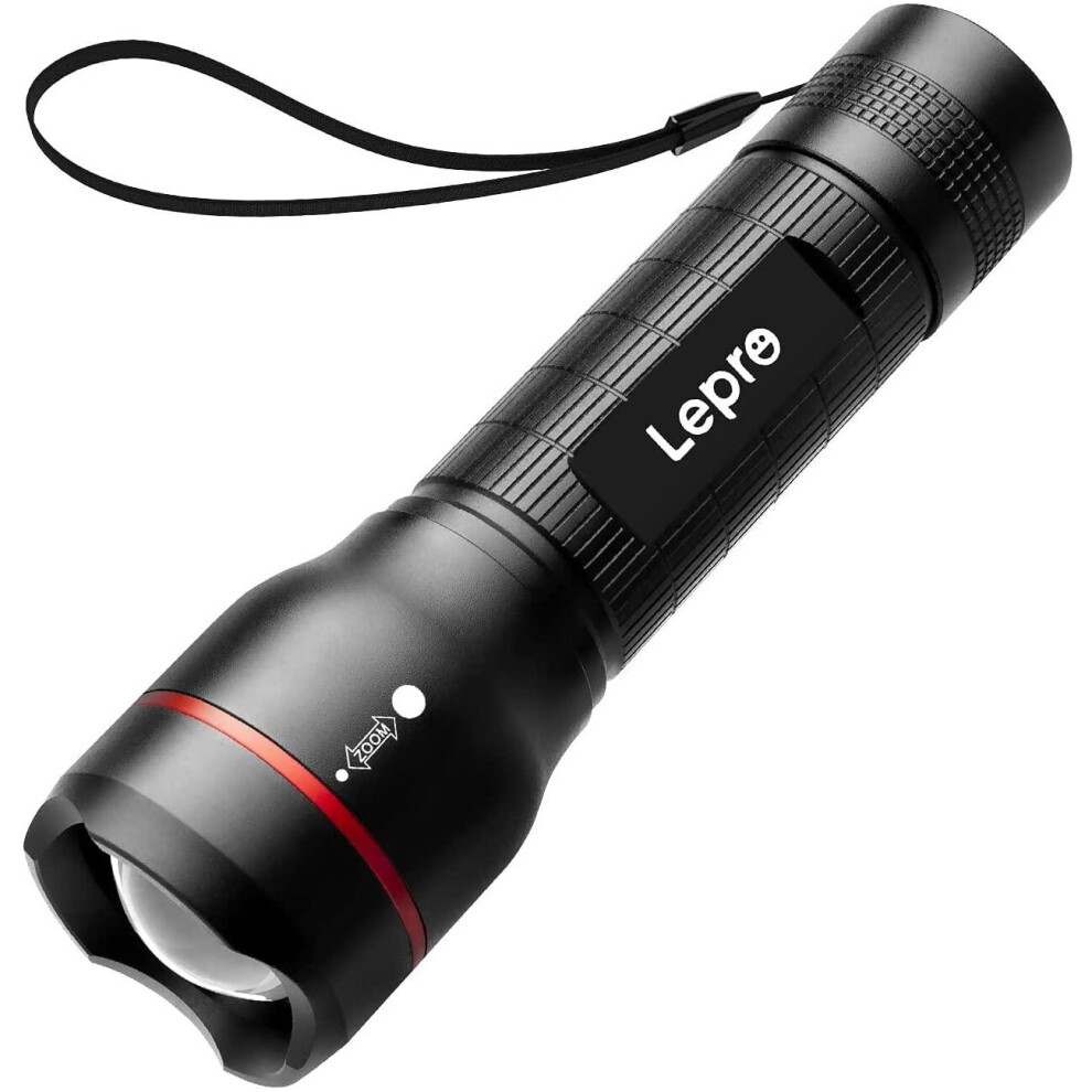 LED Torch, LE2000 Torch, Super Bright, 5 Lighting Modes, Zoomable, Water Resistant