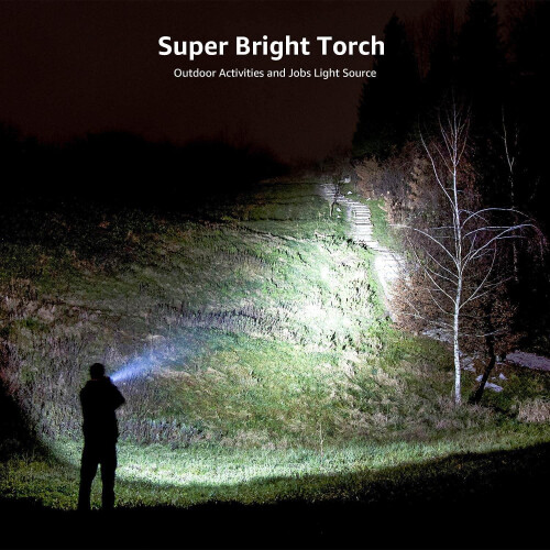 LED Torch, LE2000 Torch, Super Bright, 5 Lighting Modes, Zoomable, Water Resistant 1