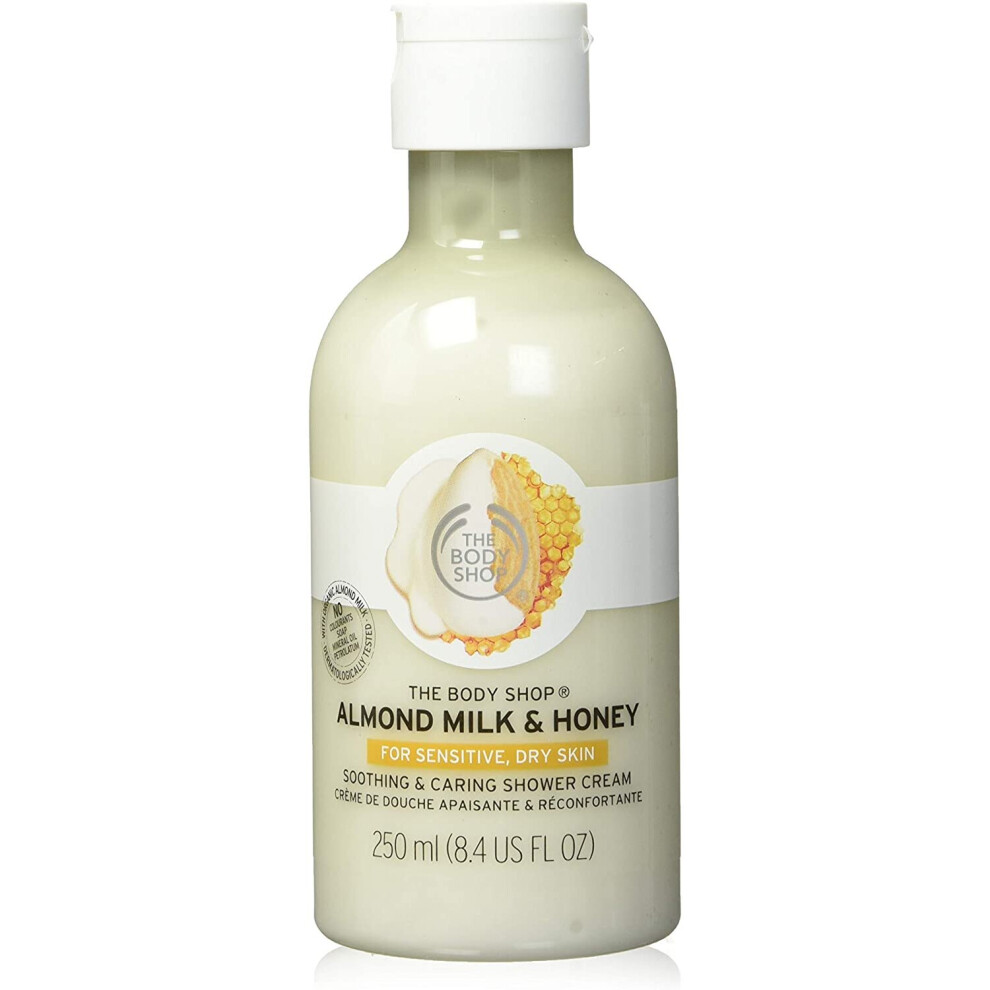 The Body Shop Shower Cream 250ml Almond Milk & Honey For Sensitive Dry Skin