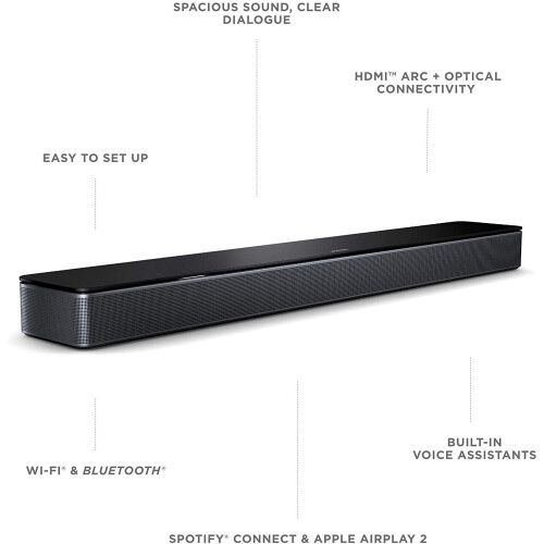 Bose Bose Smart Soundbar 300 - Bluetooth connectivity with Alexa voice control built in, Black 1