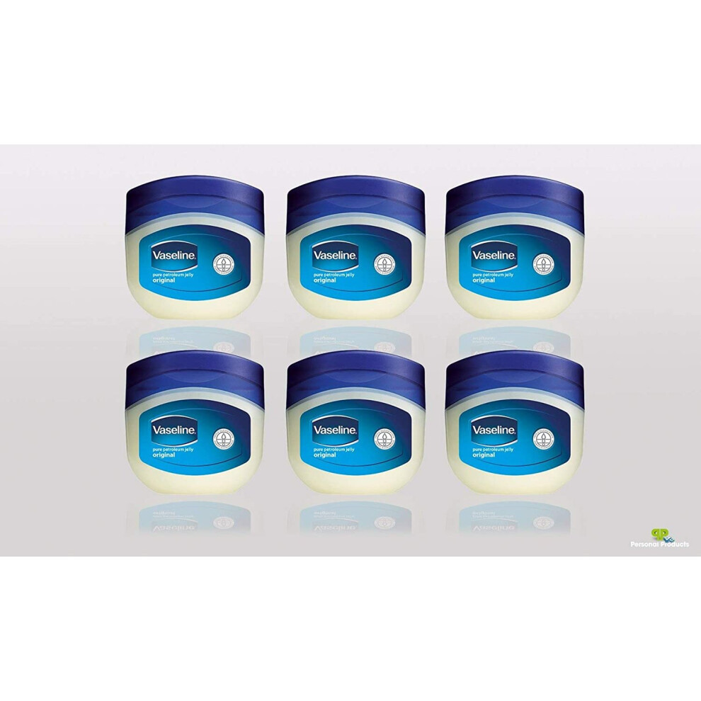 x6 Vaseline Pure Petroleum Jelly Original Skin Protectant 50ml