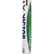 Victor GoldChampion Goose Feather Shuttlecock, BWF Approved, 12 Shuttles, Speed 77 - Durable, High Flight Stability