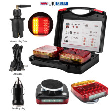 LED Magnetic Wireless Rear Tail Lights Battery Operated Tail Trailer UK