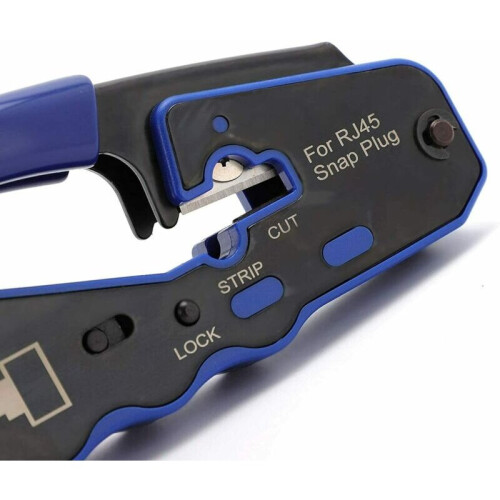 For RJ45 PRO HD Crimping Tool Crimper EZ Pass Through Connector 1
