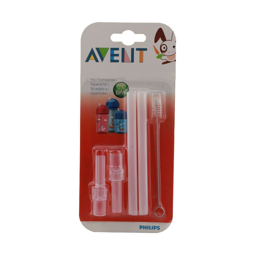 Philips Avent Replacement Straw And Brush Set Av184 Scf764/00