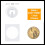 NFC Tags NXP NTAG215 NFC Sticker (Round 1in) Same NFC Chip Compatible With Amiibo 504 Bytes Memory Fully Programmable, Works with All NFC Enabled 4