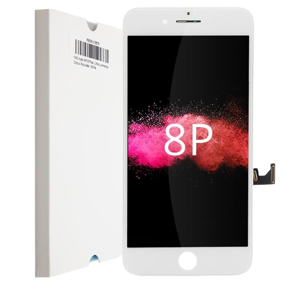 Lcd For Apple Iphone 8 Plus Fx5 Replacement Touch Screen Incell Assembly White 5056364449301
