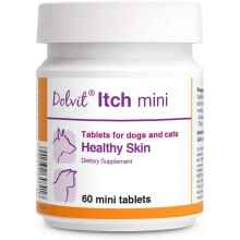 PETS Dolfos Dolvit Itch mini Healthy Skin for Cats and small Dog breeds 60 mini tablets