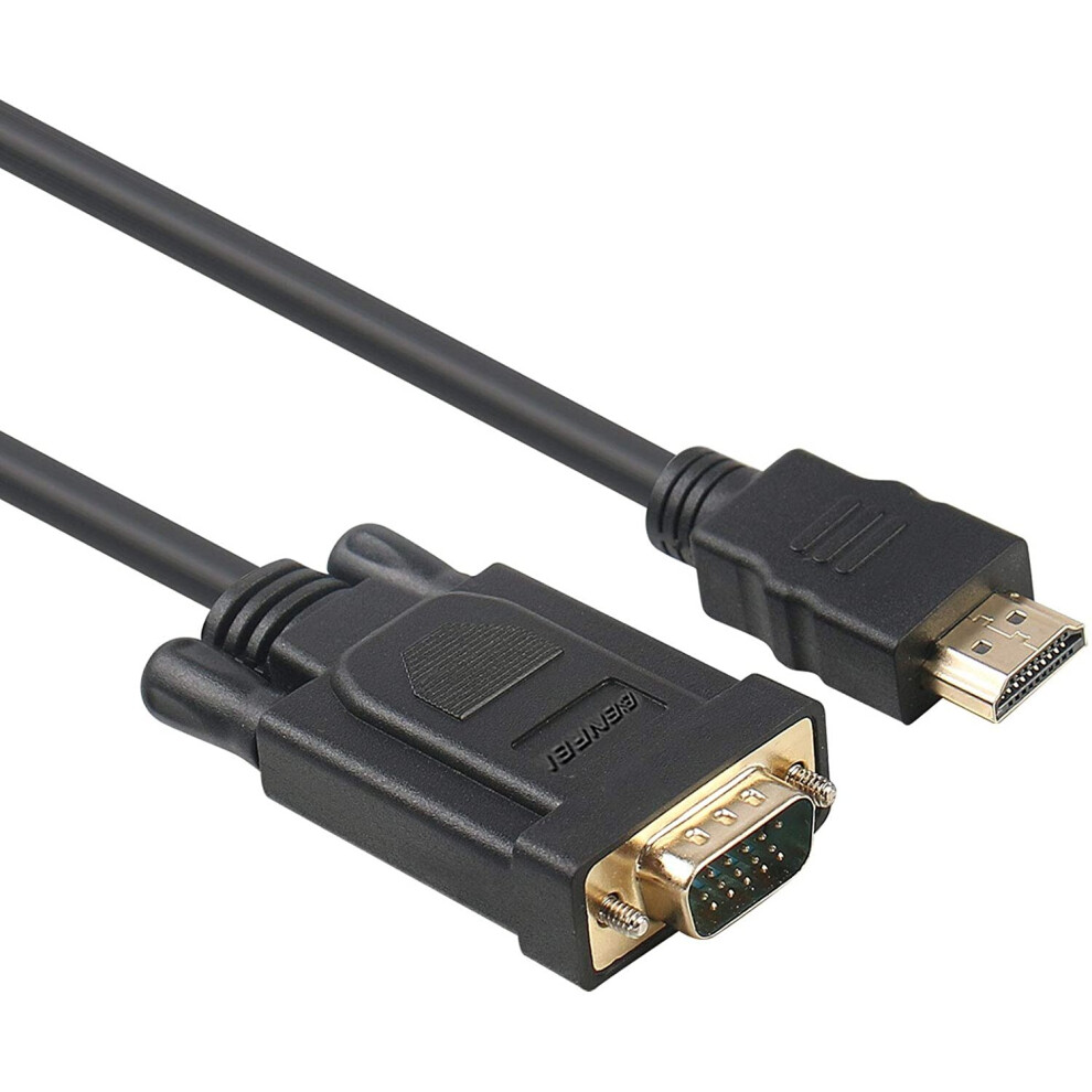 Hdmi To Vga, Benfei -Plated Hdmi To Vga 1.8M Cable (Male To Male) For Computer, Desktop, Laptop, Pc, Monitor, Projector, Hdtv, Chromebook, Gold 606682478962