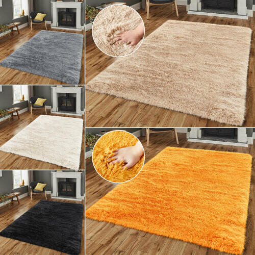 Large Shaggy Rugs Living Room Carpet Fluffy Pile