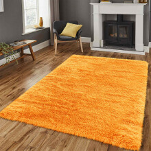 (Yellow, 200 x 290 cm) Large Shaggy Rugs Living Room Carpet Fluffy Pile