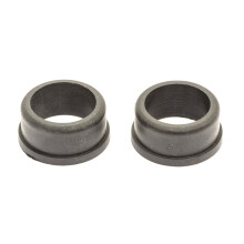 2x Plastic Reducer Bushes 35mm to 1 Inch Wheel Axle Bore Bush Garden Trolley Cart