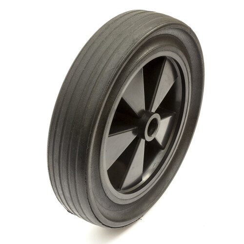 Heavy Duty 12 Inch Plastic Wheel Solid Rubber Tyre Puncture Proof Wheelbarrow 1