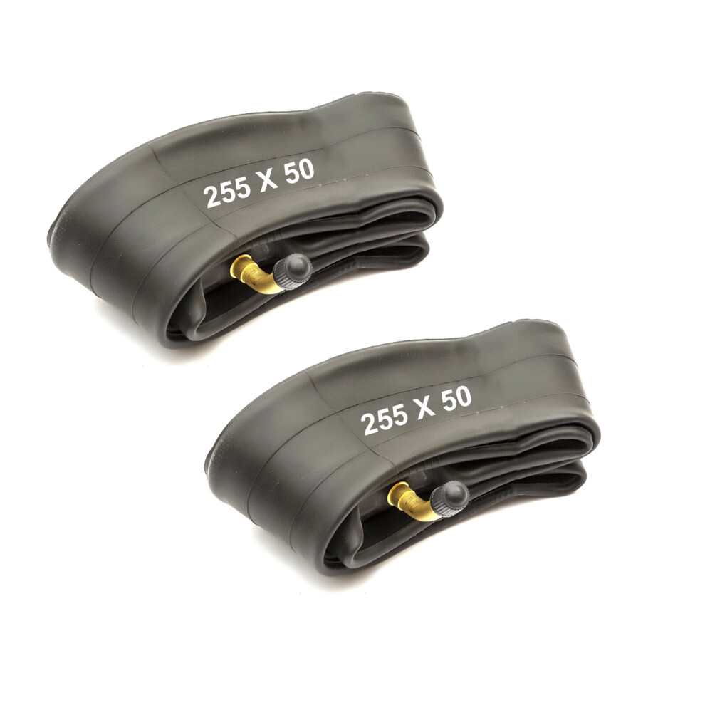 2X Inner Tube 255 X 50 Bent Valve Out N About Stroller Pushchair Pram Buggy Tyre Petrolscooter