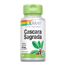 Solaray, Cascara Sagrada, Ebbrezza Vera, 450 mg, 100 VegCaps