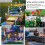 6 PACK SOLAR POWERED MOSAIC STAKE LIGHTS GARDEN BORDER LANTERNS 9