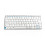 Accuratus Maximus - Mini Layout Multi Device Wireless Bluetooth Keyboard with Scissor Keys - White  - PC - Android Compatible 1
