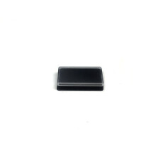 Accuratus 1x2 Cherry MX Relegendable Double Keycap - Black, Cherry MX stem on Back with Clear Top Cover